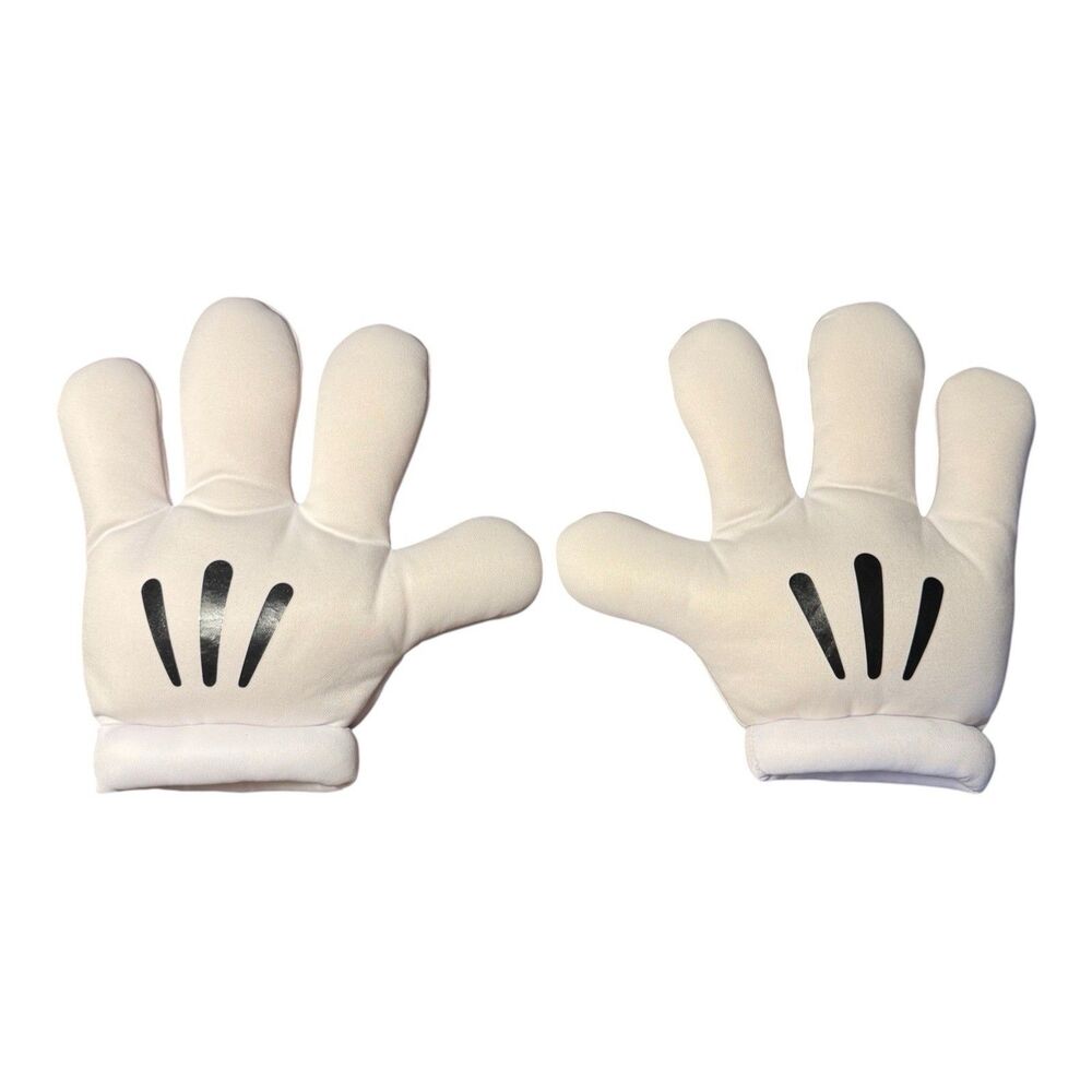 Disney Parks Mickey Mouse Plush Costume Gloves Adult Size Character Hands OSFM